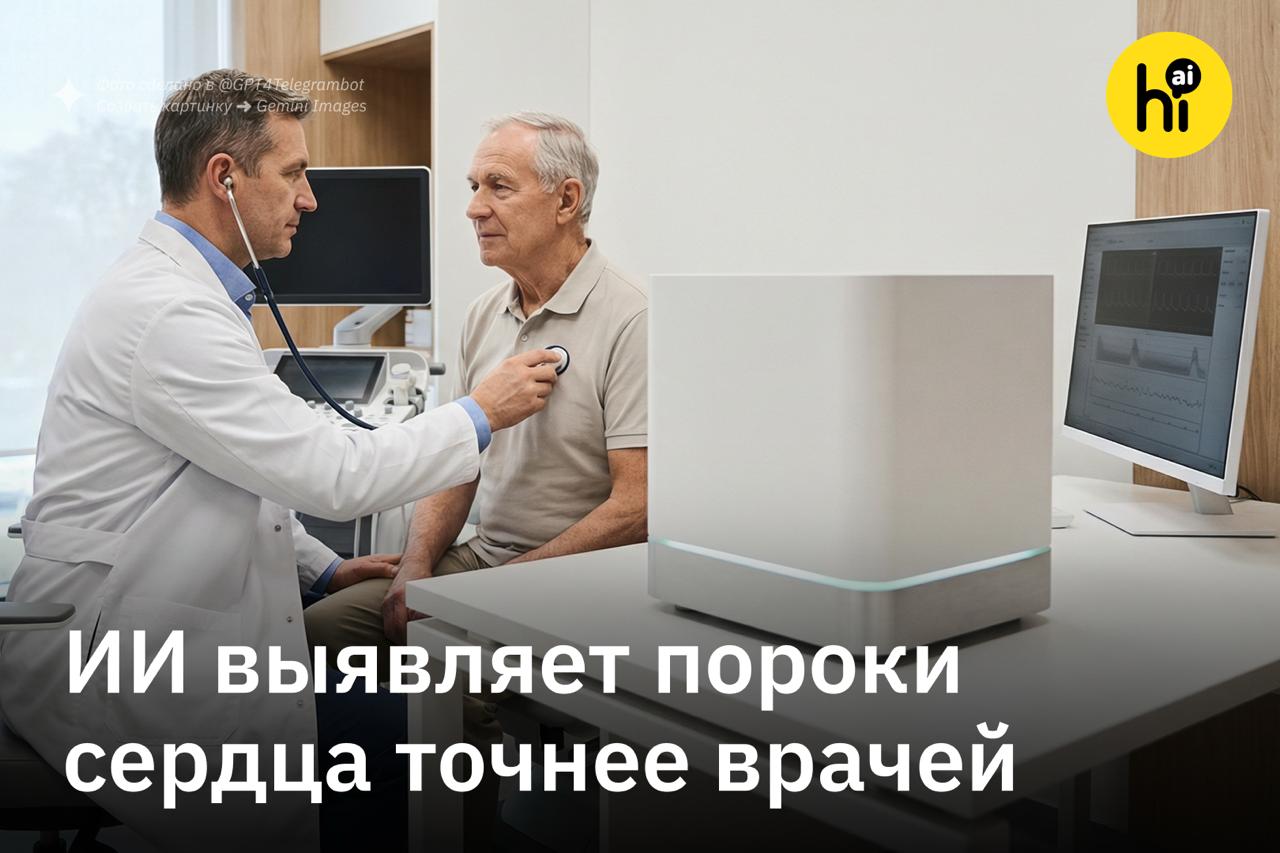 ❤️ ИИ выявляет пороки сердца точнее врачей
