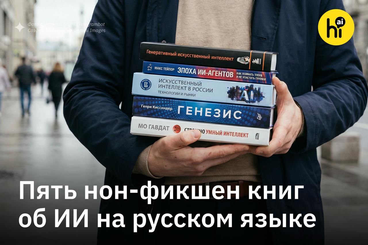 💡 Пять нон-фикшен книг 2025 года о том, куда движется ИИ — и что с этим делать