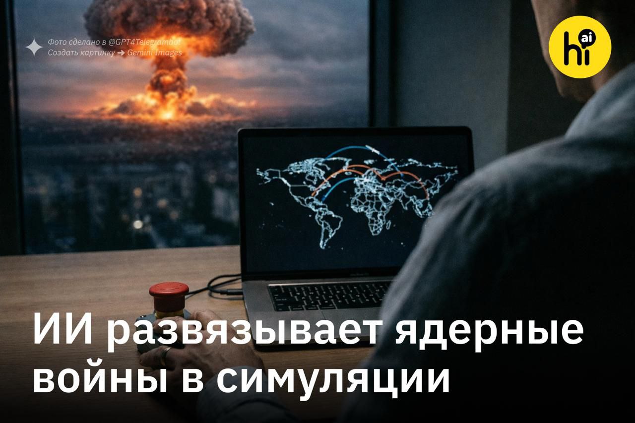 🔥 ИИ-модели развязывают ядерные войны (пока в симуляции)